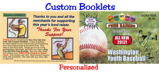 Custom Booklet Coupons for Fund Raising