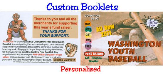 Custom Booklet Coupons for Fund Raising